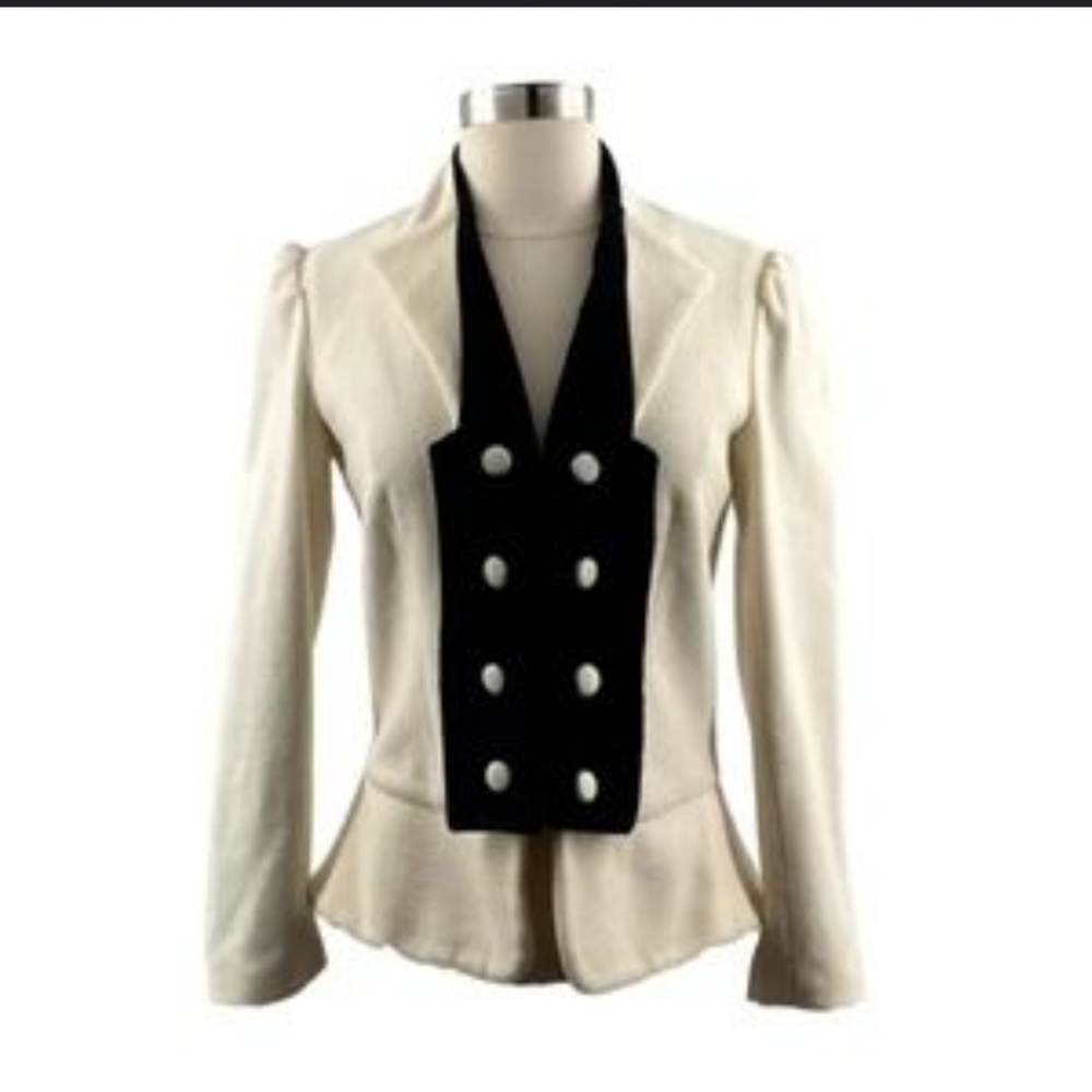 Alice and Olivia black and white blazer